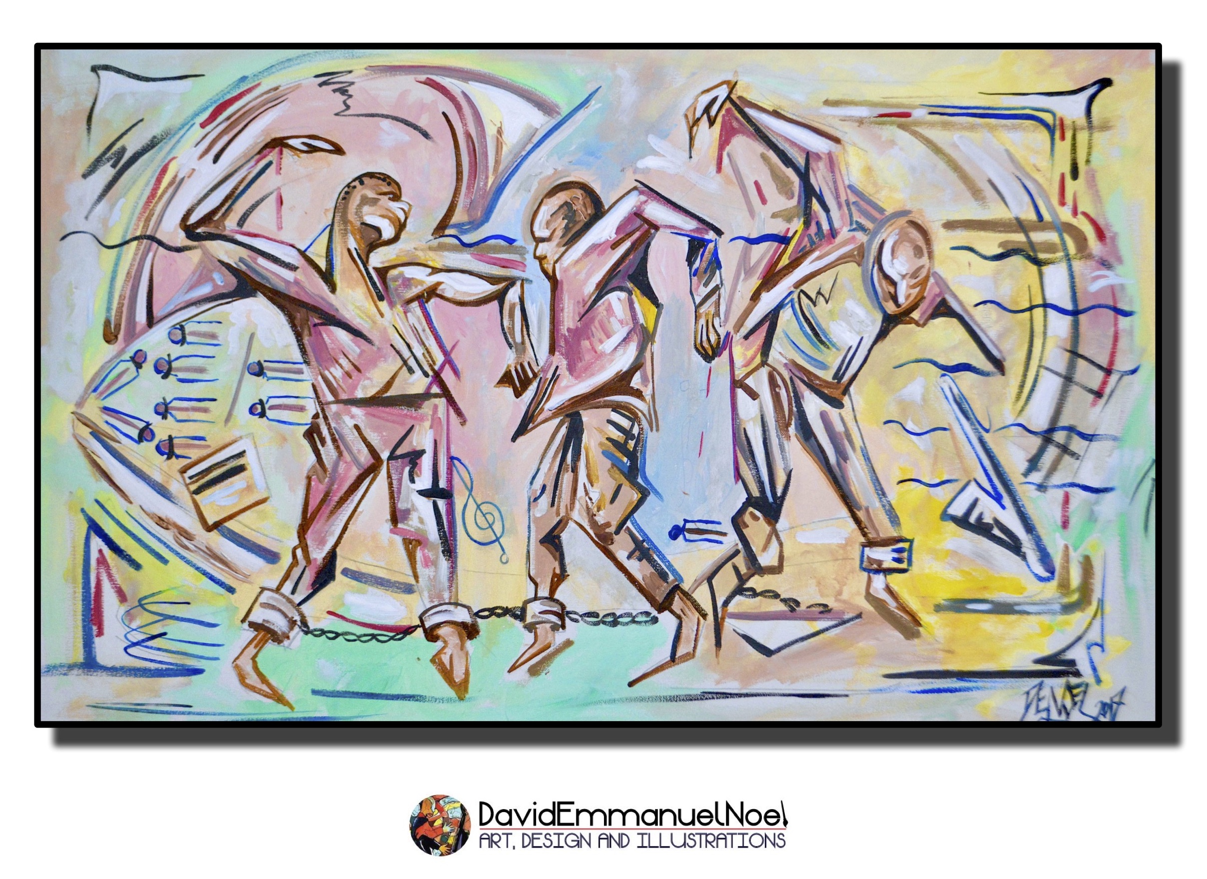 David Emmanuel Noel, UK - Birth of Swing 50 x100cm